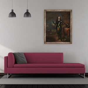 Tablou inramat - Caspar Netscher - Portret De William III, Print De Orange si Stadtholder, 50 x 60 cm - Img 2
