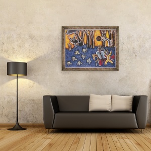 Tablou inramat - Celia Washington - Spinning Luna, 60 x 80 cm - Img 2