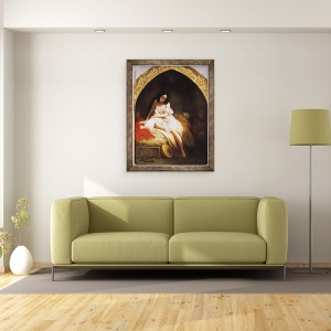 Tablou inramat - Charles Auguste Steuben - Esmeralda, 60 x 80 cm - Img 2