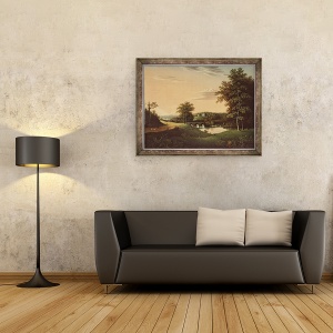 Tablou inramat - Charles B. Lawrence - Point Breeze, proprietatea lui Joseph-Napoléon Bonaparte la Bordentown, New Jersey, 70 x 90 cm - Img 2