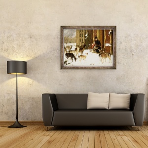 Tablou inramat - Charles Burton Barber - Surorile de caritate, 60 x 80 cm - Img 2