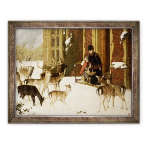 Tablou inramat - Charles Burton Barber - Surorile de caritate, 70 x 90 cm