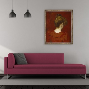 Tablou inramat - Charles Emile Auguste Carolus-Duran - Studiul Lilia, 50 x 60 cm - Img 2