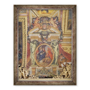 Tablou inramat - Charles Le Brun - Spania Recunoasterea preeminentei Frantei in 1662, 60 x 80 cm