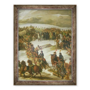 Tablou inramat - Charles Thevenin - Armata franceza traversand trecatoarea St. Bernard, 20 mai 1800, 60 x 80 cm