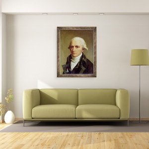Tablou inramat - Charles Thevenin - Portrait of Jean-Baptiste de Monet 1744-1829 Chevalier de Lamarck, 60 x 80 cm - Img 2