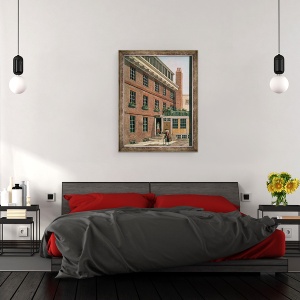Tablou inramat - Charles Tomkins - Dr Johnson si servitorul sau, Francis la Bolt Court, Fleet Street, 70 x 90 cm - Img 3