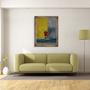 Tablou inramat - Charlie Millar - Ardei iute intr-un pahar, 70 x 90 cm - Img 2