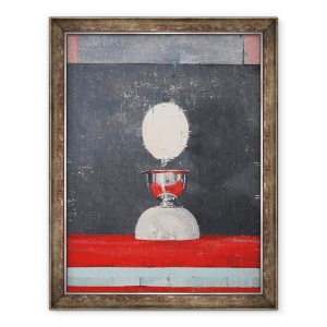 Tablou inramat - Charlie Millar - Ou peste rosu si negru, 60 x 80 cm