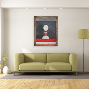 Tablou inramat - Charlie Millar - Ou peste rosu si negru, 60 x 80 cm - Img 2