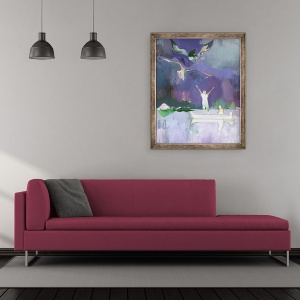 Tablou inramat - Charlotte Evans - pasari, 50 x 60 cm - Img 2