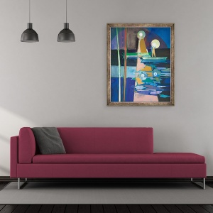 Tablou inramat - Charlotte Evans - reflectarea reflectoarelor, 50 x 60 cm - Img 2