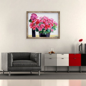 Tablou inramat - Christopher Ryland - Azalea Trandafir, 50 x 60 cm - Img 2