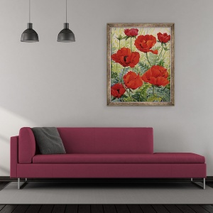 Tablou inramat - Christopher Ryland - Maci rosii mari, 50 x 60 cm - Img 2