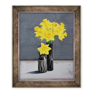 Tablou inramat - Christopher Ryland - Narcisele Natura statica, 50 x 60 cm