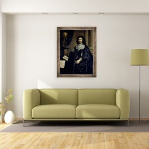 Tablou inramat - Claude Lefebvre - Portretul lui Jean-Baptiste Colbert de Torcy 1619-83 1666, 60 x 80 cm - Img 2