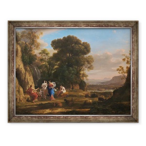 Tablou inramat - Claude Lorrain - Judecata de la Paris, 60 x 80 cm