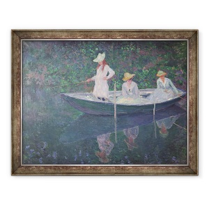Tablou inramat - Claude Monet - Barca de la Giverny, 60 x 80 cm