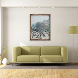 Tablou inramat - Claude Monet - Boulevard des Capucines, 70 x 90 cm - Img 2