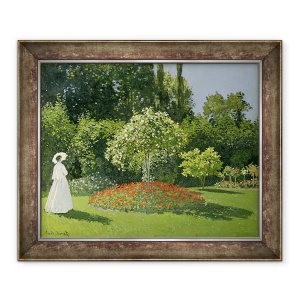 Tablou inramat - Claude Monet - Jeanne Marie Lecadre in gradina, 70 x 85 cm