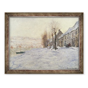 Tablou inramat - Claude Monet - Lavacourt sub zapada, 60 x 80 cm