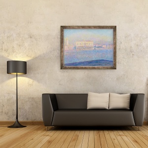 Tablou inramat - Claude Monet - Palatul Dogilor vazut din San Giorgio Maggiore, 60 x 80 cm - Img 2