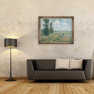 Tablou inramat - Claude Monet - Poppy Fields langa Argenteuil, 70 x 90 cm - Img 2