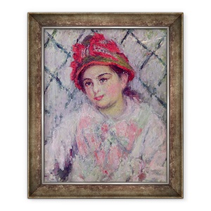 Tablou inramat - Claude Monet - Portretul lui Blanche Hoschede 1864-1947 ca o Tanara, 70 x 85 cm