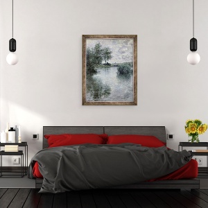 Tablou inramat - Claude Monet - Sena de la Vetheuil, 60 x 80 cm - Img 2