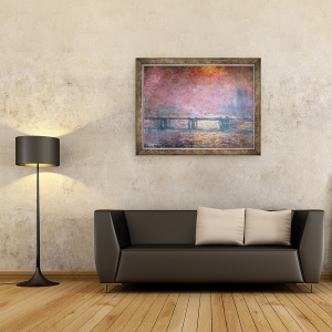 Tablou inramat - Claude Monet - Tamisa la Charing Cross, 60 x 80 cm - Img 2