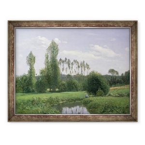 Tablou inramat - Claude Monet - Vedere la Rouelles, 70 x 90 cm
