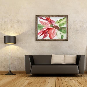 Tablou inramat - Claudia Hutchins-Puechavy - Poinsettia, 70 x 90 cm - Img 2