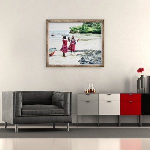 Tablou inramat - Colin Bootman - Pajura la golf, 50 x 60 cm - Img 2