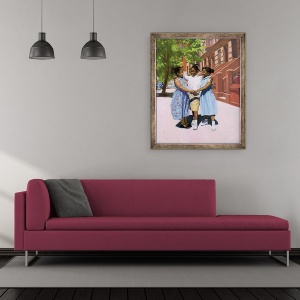 Tablou inramat - Colin Bootman - Prieteni, 50 x 60 cm - Img 2