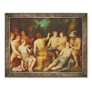 Tablou inramat - Cornelis Cornelisz van Haarlem - Coruptia lumii inainte de potop, 60 x 80 cm