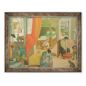 Tablou inramat - Cristoforo Rustici - Ianuarie, 70 x 90 cm