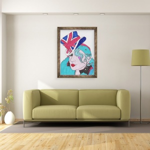 Tablou inramat - Daisy de Villeneuve - Anna Piaggi, 60 x 80 cm - Img 2