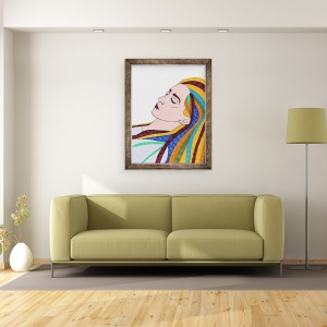 Tablou inramat - Daisy de Villeneuve - Autoportret I, 60 x 80 cm - Img 2