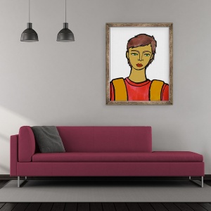 Tablou inramat - Daisy de Villeneuve - Boy, 50 x 60 cm - Img 2