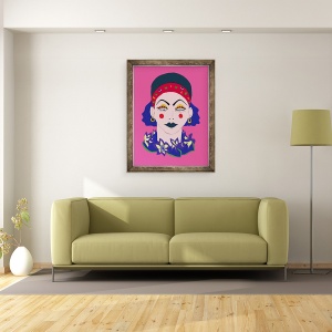 Tablou inramat - Daisy de Villeneuve - Doamna mistica, 70 x 90 cm - Img 2