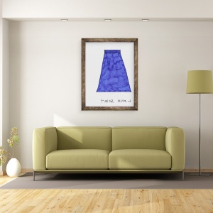 Tablou inramat - Daisy de Villeneuve - Fusta lunga, 70 x 90 cm - Img 2