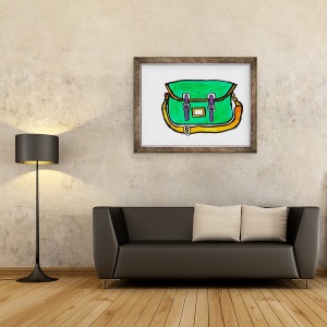 Tablou inramat - Daisy de Villeneuve - Giozdan verde, 60 x 80 cm - Img 2