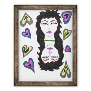Tablou inramat - Daisy de Villeneuve - Mirror, 60 x 80 cm