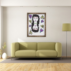 Tablou inramat - Daisy de Villeneuve - Mirror, 60 x 80 cm - Img 2