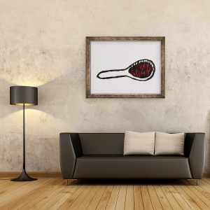 Tablou inramat - Daisy de Villeneuve - Perie Par, 70 x 90 cm - Img 2