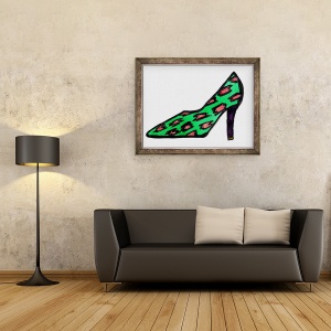 Tablou inramat - Daisy de Villeneuve - Toc Verde, 60 x 80 cm - Img 2