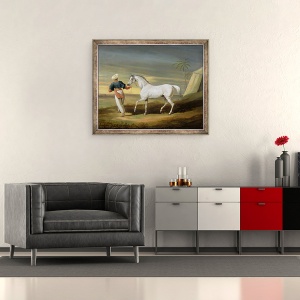 Tablou inramat - David of York Dalby - Semnal, un arab gri, 50 x 60 cm - Img 2