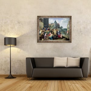 Tablou inramat - David Teniers the Younger - Cele sapte Acte de Mila, 60 x 80 cm - Img 2