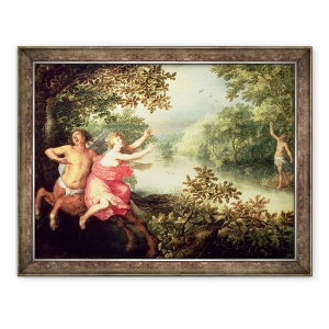Tablou inramat - David Vinckboons - Hercule, Deianeira si centaurul Nessus, 70 x 90 cm