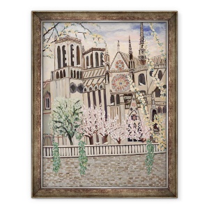 Tablou inramat - Deborah Eve Alastra - Doves Notre Dame, 2018, 70 x 90 cm